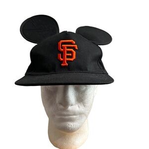 Black SF Giants SnapBack with Mickey Ears